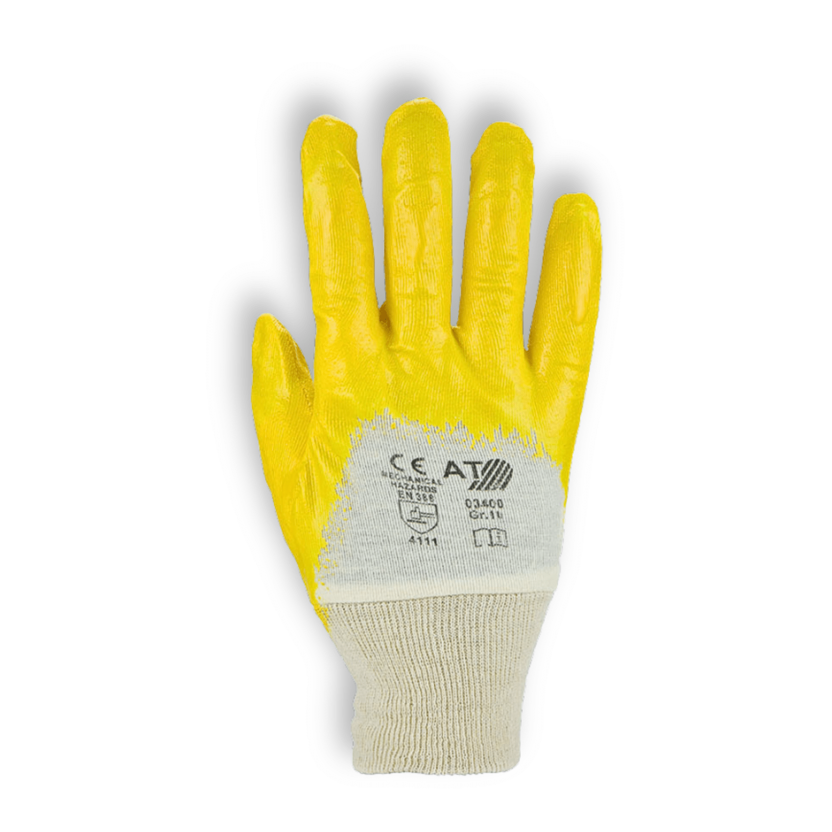 Nitril Arbeitshandschuhe gelb