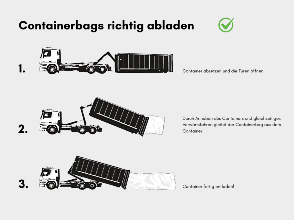 Containerbag richtig abladen